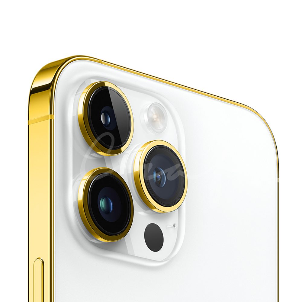 Craft Merliin Customized Iphone 15 Pro Max Edge of Gold White Titanium - Image 3